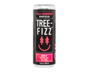 Tree-Fizz Peach Strawberry THC Seltzer