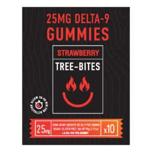 Tree-Bites EXTRA STRENGTH Delta-9 Gummies - Strawberry